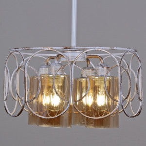 Подвесная люстра  03883-0.4-04 WH+GD