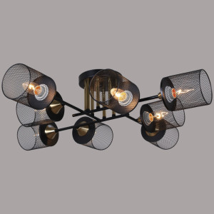 Подвесная люстра  38460-0.3-08 BK+COPPER